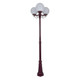 Siena Triple 25cm Spheres Tall Post - Burgundy Finish / E27 Siena Triple 25cm Spheres Tall Post - Burgundy Finish / E27